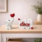 Kit Enfeite Decorativo Elefante Com Coração Plaquinha Lar Doce Lar Decoração Enfeite Para Casa E Presente Cor Vermelho Kit Enfeite Decorativo Elefante Com Coração Plaquinha Lar Doce Lar Decoração Enfeite Para Casa E Presente Cor Vermelho