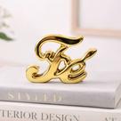 Kit Enfeite Decorativo Palavra Fé em Cerâmica