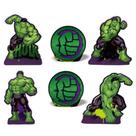 Kit Enfeite Impresso Vingadores - Hulk - Piffer Kit Enfeite Impresso Vingadores - Hulk - Piffer
