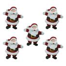 Kit Enfeite Mini Papai Noel Natal EVA com Glitter - 05 unid