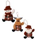 Kit Enfeites de Natal Papai Noel Grande p/ Arvore Alce Boneco de Neve