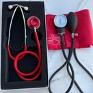 Kit Enfermagem Acadêmico Vermelho Esteto Esfigmo Com Bolsa Premium Bioland Kit Enfermagem Acadêmico Vermelho Esteto Esfigmo Com Bolsa Premium Bioland