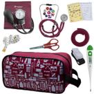Kit Enfermagem Aparelho de Pressão Estetoscópio Aneroide Estampado Incoterm Kit Enfermagem Aparelho de Pressão Estetoscópio Aneroide Estampado Incoterm