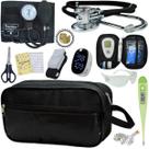 Kit Enfermagem Aparelho de Pressão Estetoscópio Medidor Glicose Completo Premium