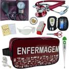 Kit Enfermagem Aparelho de Pressão Estetoscópio Medidor Glicose Pa Med