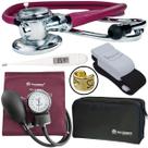 Kit Enfermagem Aparelho Pressão Arterial Esfigmomanômetro Aneroide Estetoscópio Rappaport Duplo Adulto PediátricoPremium