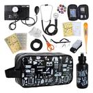 Kit Enfermagem Aparelho Pressao Esteto Medidor Glicose Estampada