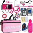 Kit Enfermagem Aparelho Pressao Manual Estetoscopio Multi Completo PA MED