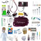 Kit Enfermagem Com 60 Itens Com Esteto E Esfigmo BORDÔ