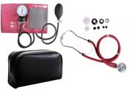 Kit Enfermagem Com Aparelho De Pressão E Estetoscópio Rappaport Vinho