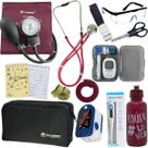 Kit Enfermagem Estágio Aparelho Pressão Estetoscópio Medidor Glicose Completo