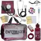 Kit Enfermagem Transparente Academico Aparelho Pressao Bolsa Estetocópio Multi Incoterm