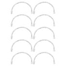 Kit engate flexível pvc fortlev 1/2 x 50cm - 10 unidades