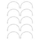 Kit engate flexível pvc fortlev 1/2 x 60cm - 10 unidades