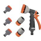 Kit engate rapido esguicho hidropistola 6 jatos tramontina com bico de torneira para mangueira de jardim 6 peças