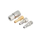 Kit Engate Rápido Para Mangueira de Ar Com 4 Pçs Rosca 1/4 Npt