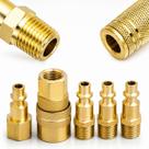 Kit Engate Rápido Um Quarto Aco Ar Comprimido Pneumaticos Montagem Mangueira Compressor 5 Pcs