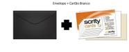Kit Envelope Visita 072x108mm + Papel Cartão Branco cx 100 Scrity