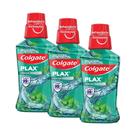 Kit Enxaguante Bucal Colgate Plax Fresh Mint 250ml com 3 unidades
