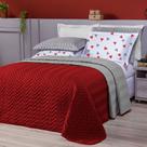 Kit Enxoval Queen Zion Vermelho Casaborda 6 peças