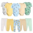Kit Enxoval Roupa de Bebê 10 Peças Body Manga Curta e Mijão