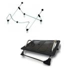 Kit Ergonômico Suporte Notebook + Base Apoio De Pés Nr17