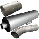 Kit Escap Silencioso + Luva + Tubo Caminhão 1214 1414 89 96