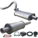 Kit Escapamento Abafador + Traseiro Chevette Sedan 1.4 73 91