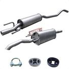 Kit Escapamento Abafador+ Traseiro Corsa Wagon 1.0 16v 99 02