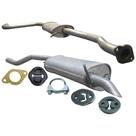 Kit Escapamento Abafador + Traseiro Escort Sw 1.8 16v 97 02