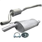 Kit Escapamento Abafador+ Traseiro Fiesta Hatch 1.6 8v 99 04 Kit Escapamento Abafador+ Traseiro Fiesta Hatch 1.6 8v 99 04