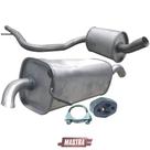 Kit Escapamento Abafador + Traseiro Fiesta Sedan 1.6 06 A 08