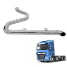 Kit Escapamento Daf Xf 5 Lado Esquerdo Cromado Completo