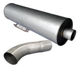 Kit Escapamento Silencioso Oco + Tubo 1618 Turbo 1989 A 1996 Kit Escapamento Silencioso Oco + Tubo 1618 Turbo 1989 A 1996