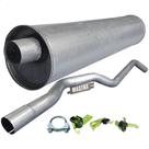 Kit Escapamento Silencioso+ Traseiro F1000 Motor Mwm 80 A 92