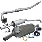 Kit Escapamento Tubo + Abafador + Traseiro Celta 1.0 10 11