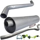 Kit Escapamento Tubo + Silencioso + Traseiro F1000 80 A 92
