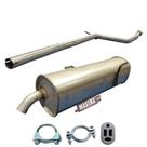 Kit Escapamento Tubo + Traseiro 206 Hatch 1.0 16v 2000 2006