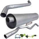 Kit Escapamento Tubos + Silencioso F1000 Motor Mwm 80 A 92