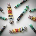 Kit Escolar 6 Marca Texto Mais Canetas 10 Cores Zootopia