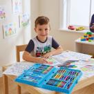 Kit Escolar 86 Peças Maleta Estojo Grande Completo Pintura Desenhos Aquarela Infantil Envio Rápido Kit Escolar 86 Peças Maleta Estojo Grande Completo Pintura Desenhos Aquarela Infantil Envio Rápido
