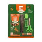 Kit Escolar 9 Itens - Várias Cores
