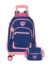 Kit Escolar Barbie Mochila Rodas + Lancheira Térmica