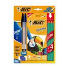 Kit Escolar Bic Lápis, Caneta, Borracha E Apontador