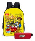 Kit Escolar Brinquedos de Montar com Mochila Avulsa Estampada e Estojo Incluso Kit Escolar Brinquedos de Montar com Mochila Avulsa Estampada e Estojo Incluso