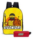 Kit Escolar Brinquedos de Montar com Mochila Avulsa Estampada e Estojo Incluso