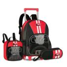 Kit Escolar Carros com Mochila Rodinhas Lancheira e Estojo Kit Escolar Carros com Mochila Rodinhas Lancheira e Estojo