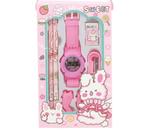Kit Escolar com 07 peças Rosa - Polibrinq