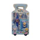 Kit Escolar com Carteira e Relógio Azul - Polibrinq