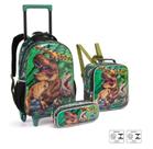 Kit Escolar De Rodinha Infantil Dinossauro -Seanite